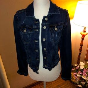 Maurices Released Hem Cropped Jean Jacket